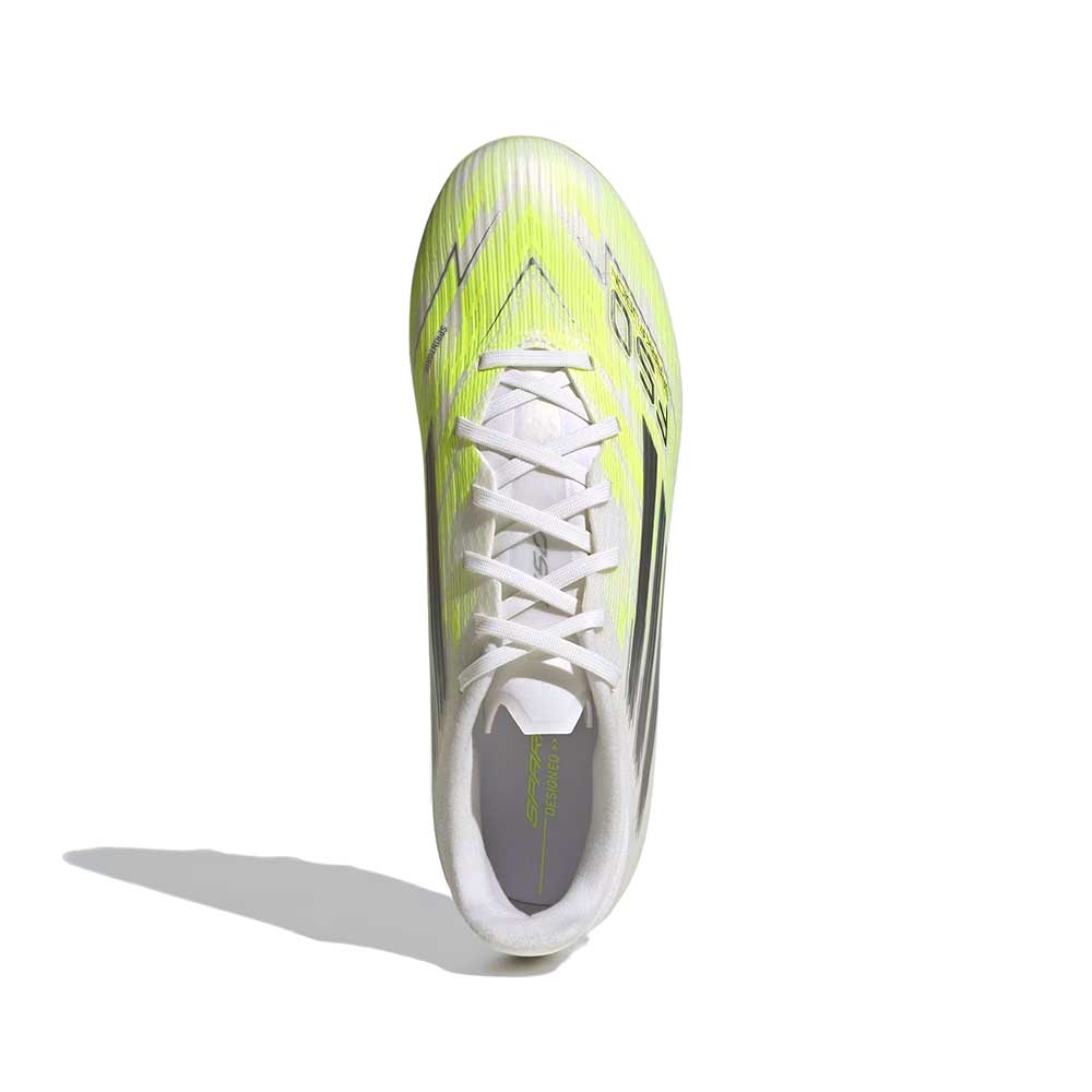 Women's F50 Spark Fusion League FG/AG Soccer Cleat - Footwear White/Iron Met/Hireye - Regular (B)