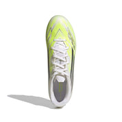 Women's F50 Spark Fusion League FG/AG Soccer Cleat - Footwear White/Iron Met/Hireye - Regular (B)