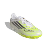 Women's F50 Spark Fusion League FG/AG Soccer Cleat - Footwear White/Iron Met/Hireye - Regular (B)