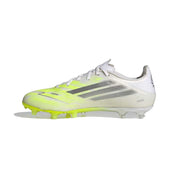 Women's F50 Spark Fusion League FG/AG Soccer Cleat - Footwear White/Iron Met/Hireye - Regular (B)