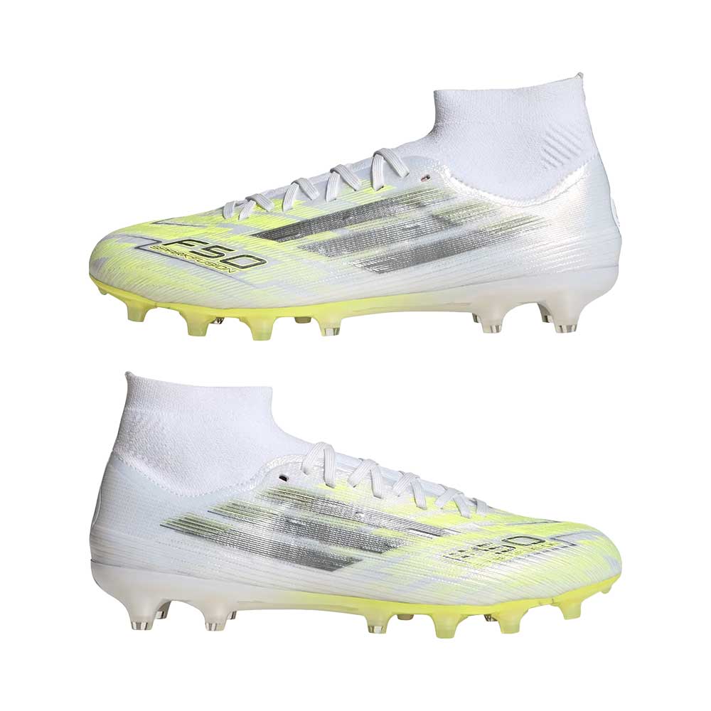 Women's F50 Spark Fusion Pro FG/AG Soccer Cleat - Ftw White/Iron Met/Hireye - Regular (B)