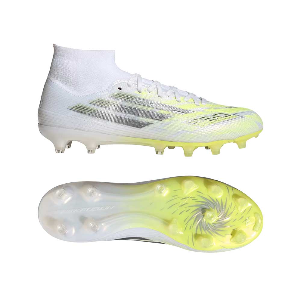 Women's F50 Spark Fusion Pro FG/AG Soccer Cleat - Ftw White/Iron Met/Hireye - Regular (B)