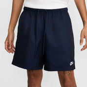 Men's Nike Club Woven Flow Shorts - Obsidian/White