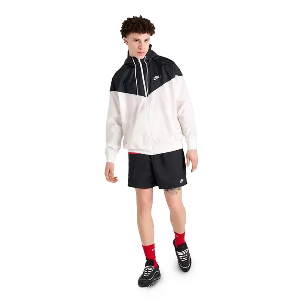 Men's Nike Club Woven Flow Shorts - Black/White