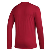 Men's Long Sleeve Pregame BOS Tee - Red