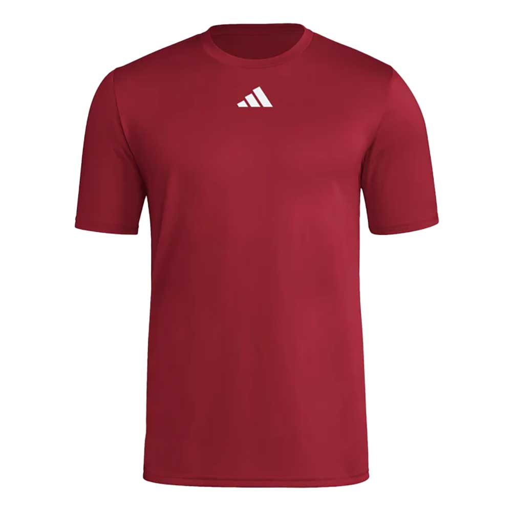 Men's Short Sleeve Pregame BOS Tee - Burgundy/White