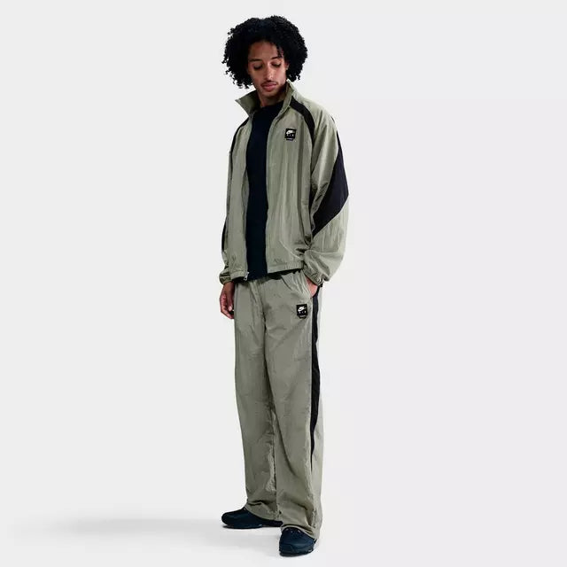 Men's Nike Air Woven Track Pants - Light Army/Black