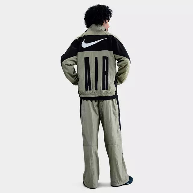 Men's Nike Air Woven Track Pants - Light Army/Black