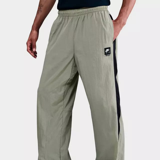 Men's Nike Air Woven Track Pants - Light Army/Black