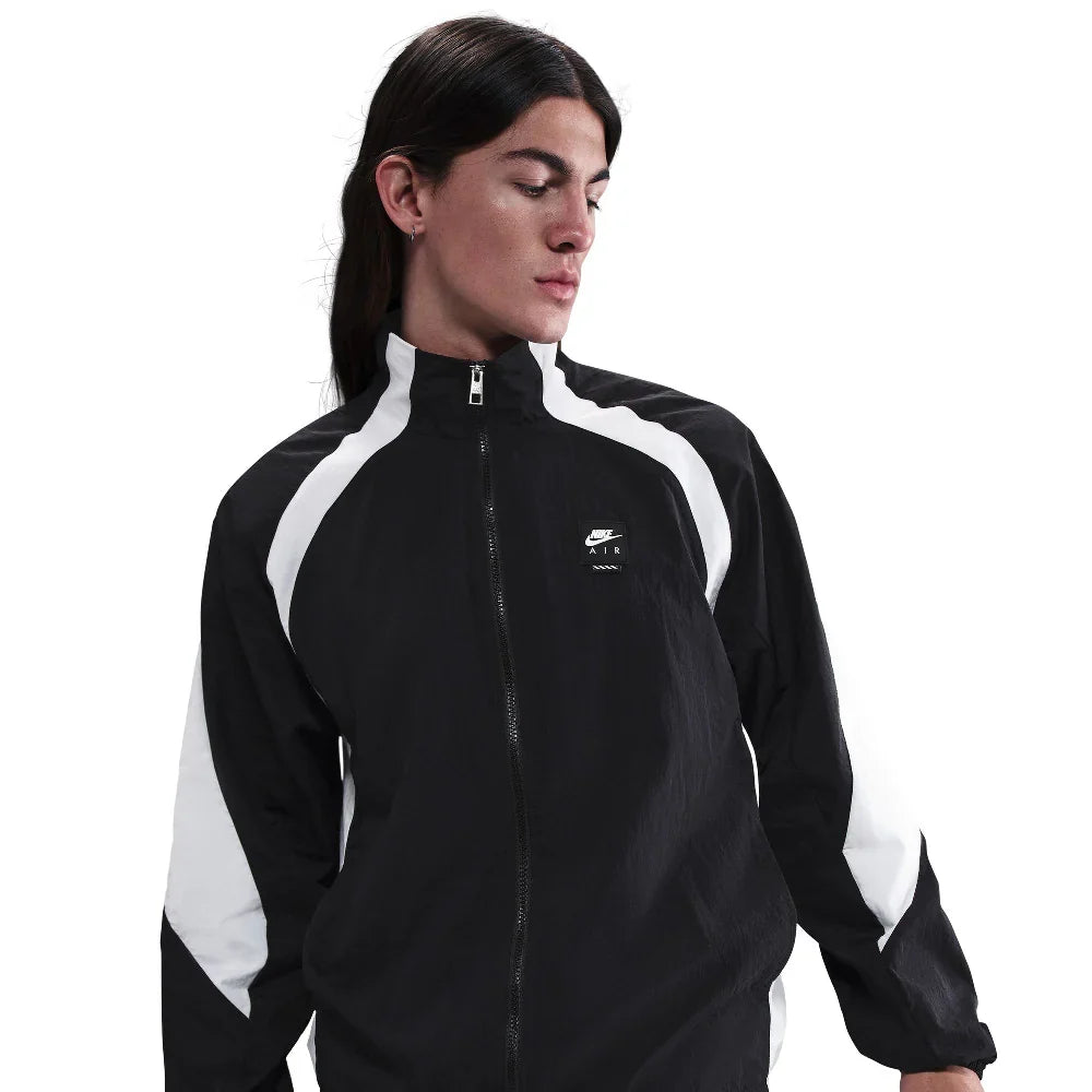 Men's Nike Sportswear Air Woven Track Jacket - Black/White