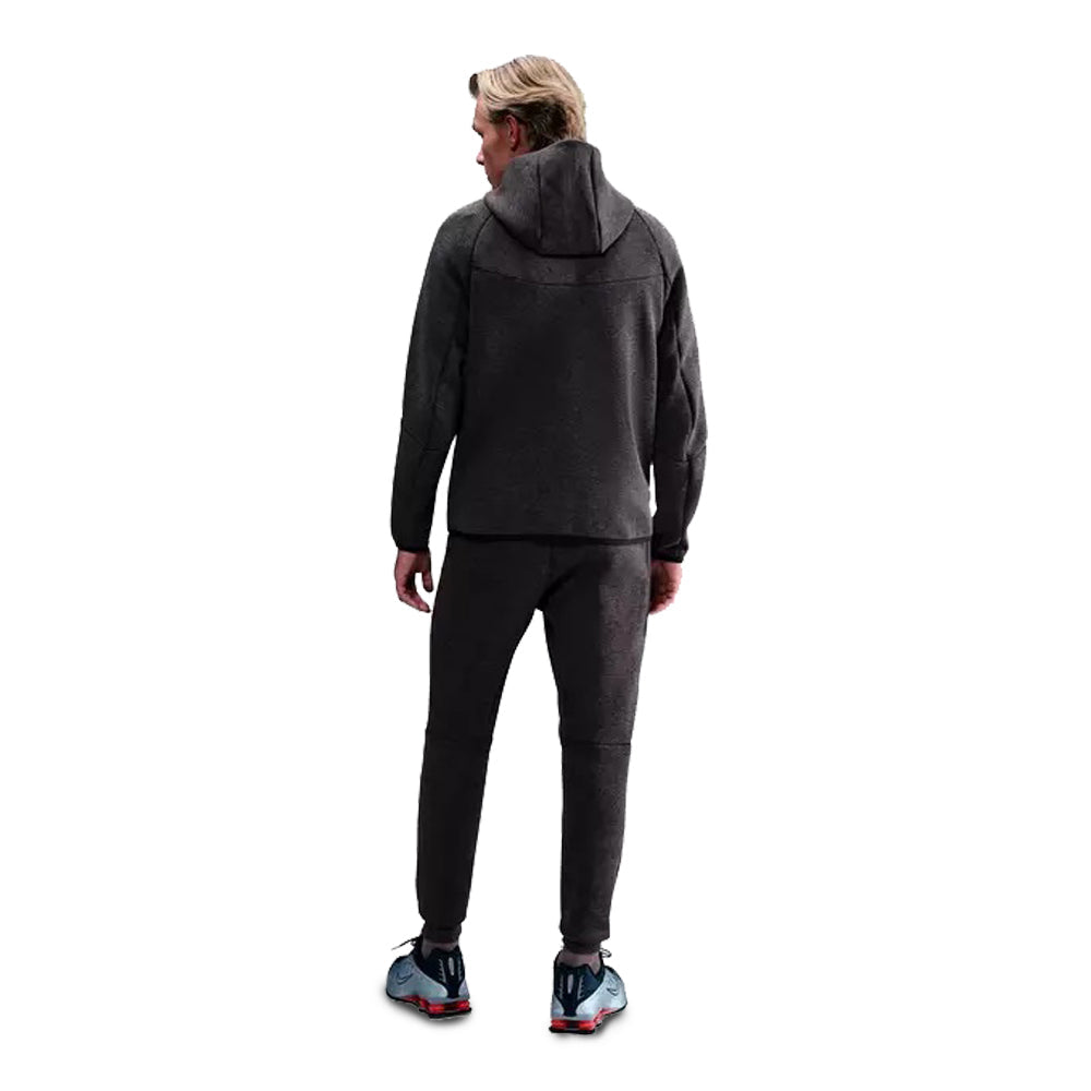 Men's Nike Tech Fleece Windrunner Full-Zip Hoodie - Black Heather/Black