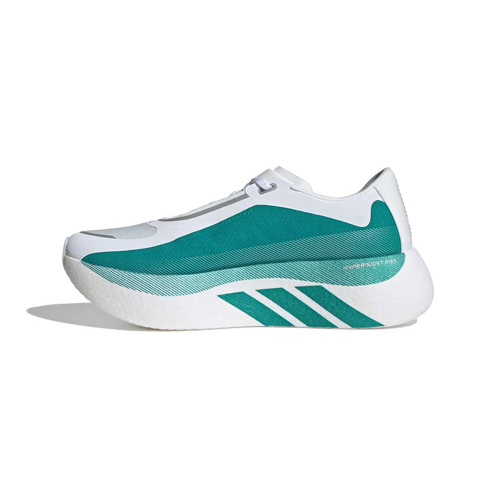 Men's Hyperboost Edge Running Shoe - Footwear White/Equipment Green/Zero Met - Regular (D)