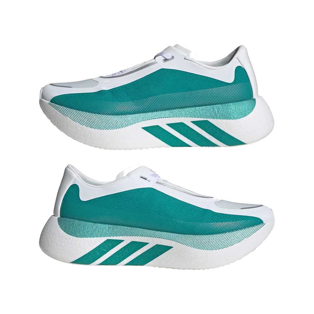 Men's Hyperboost Edge Running Shoe - Footwear White/Equipment Green/Zero Met - Regular (D)