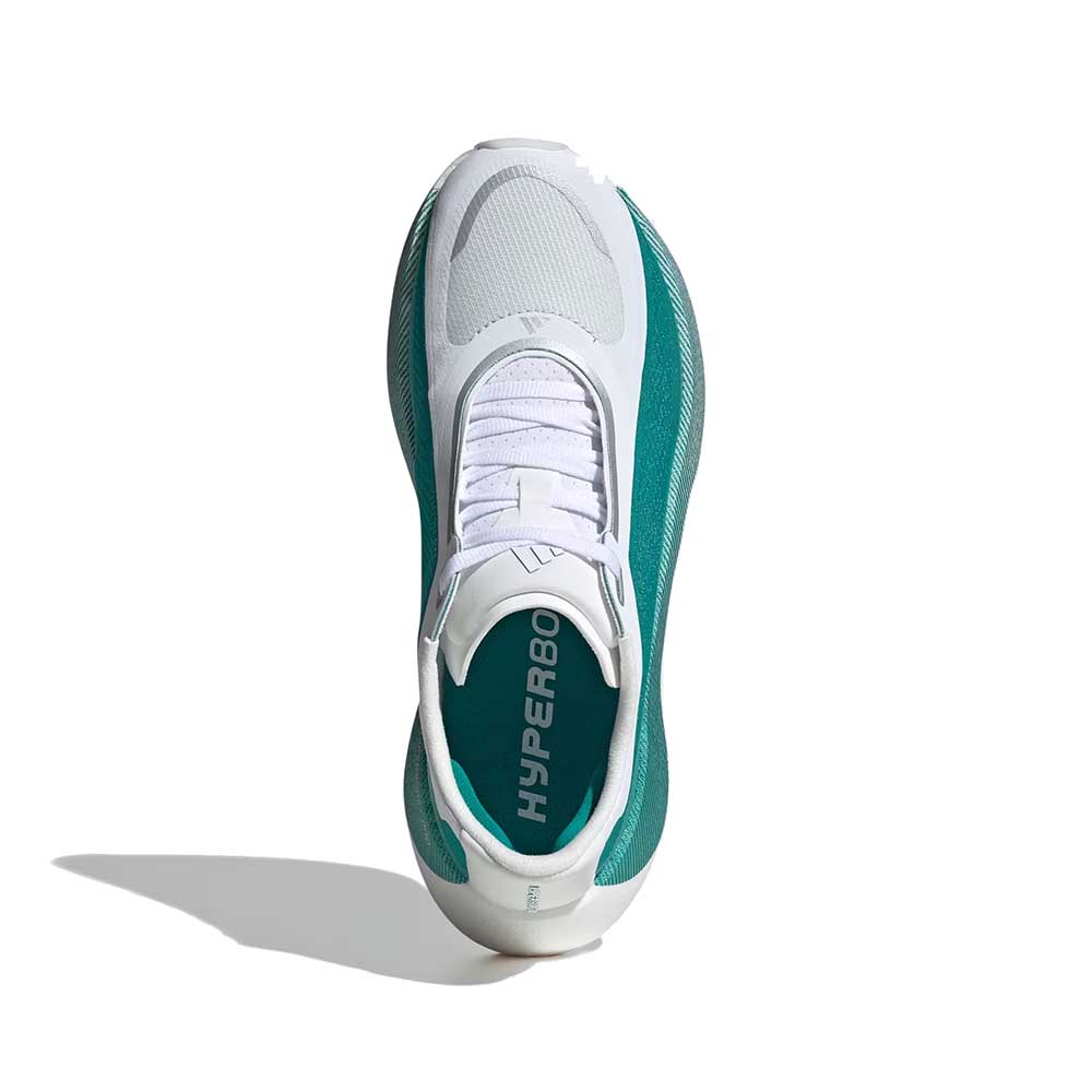 Women's Hyperboost Edge Running Shoe - Footwear White/Equipment Green/Zero Metallic - Regular (B)