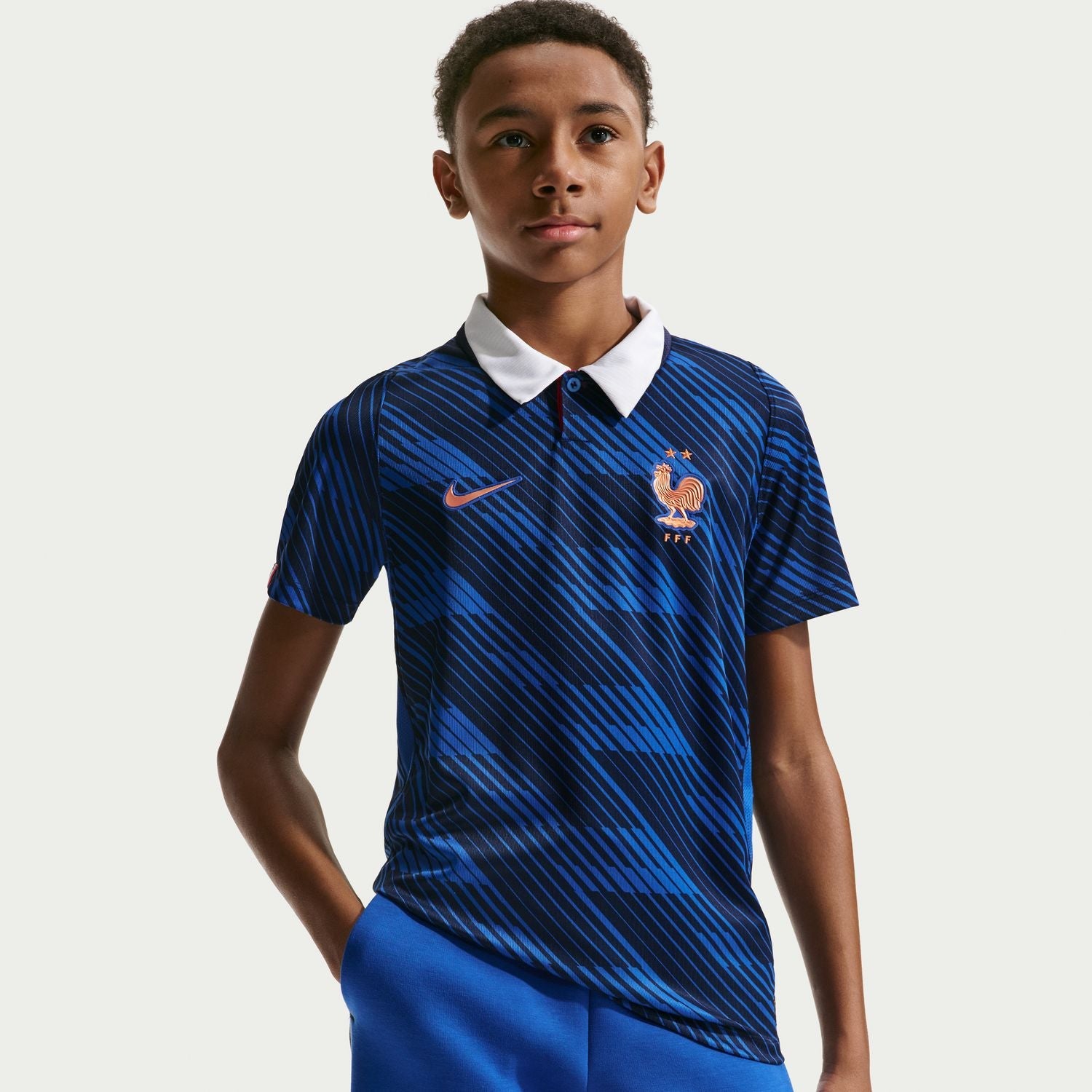 France 26/27 Stadium Home Jersey - Youth