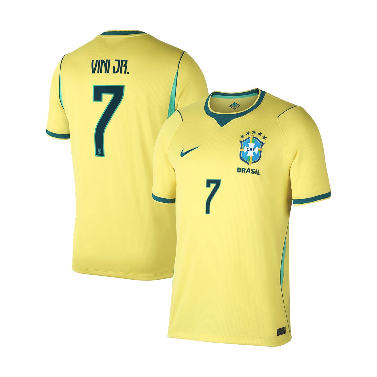 Brazil 26/27 Vini Jr. #7 Replica Home Jersey - Mens