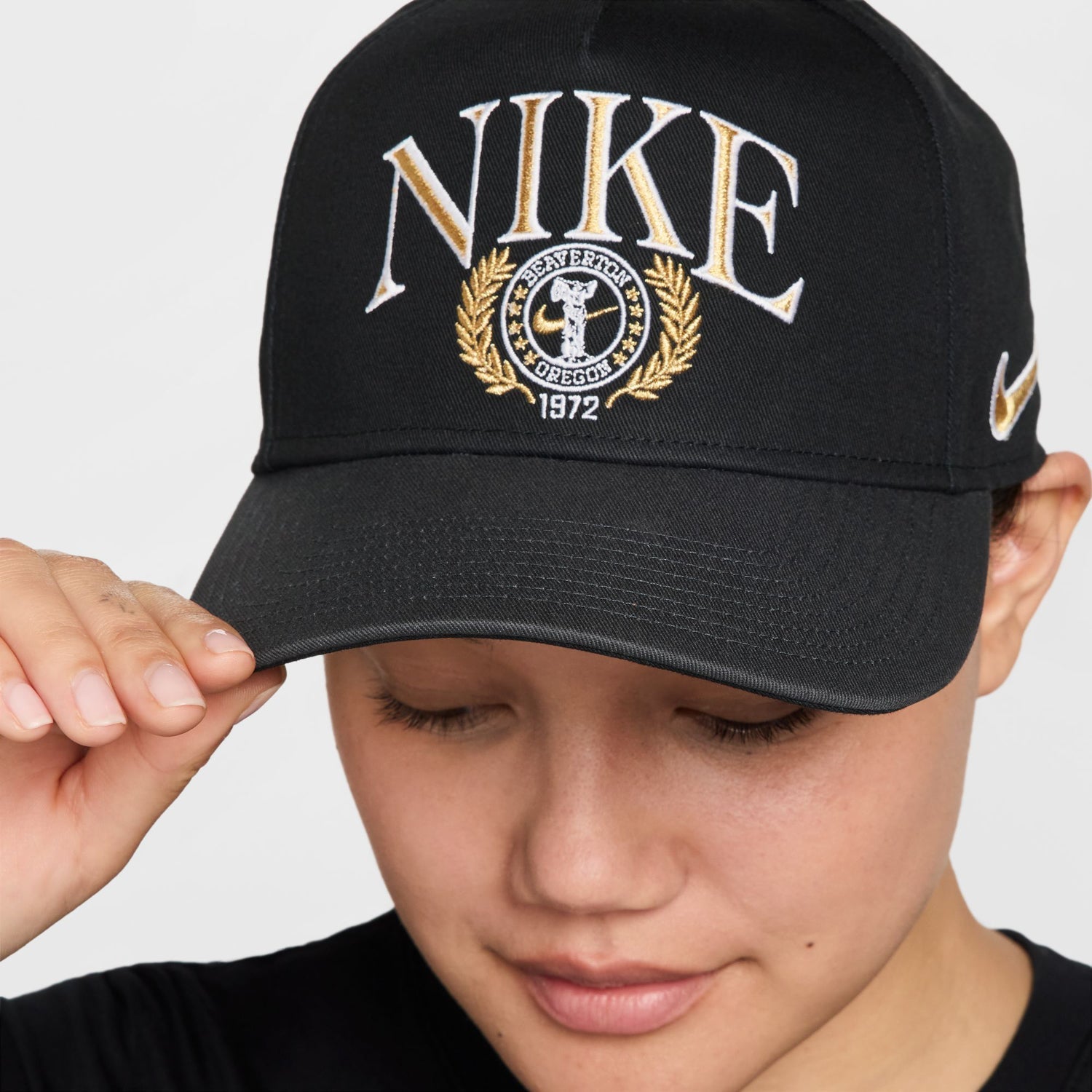 Nike Rise Cap Structured Curved Bill A-Frame Snapback