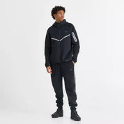 Men's Nike Tech Fleece Joggers with Reflective Accents - Black/Black