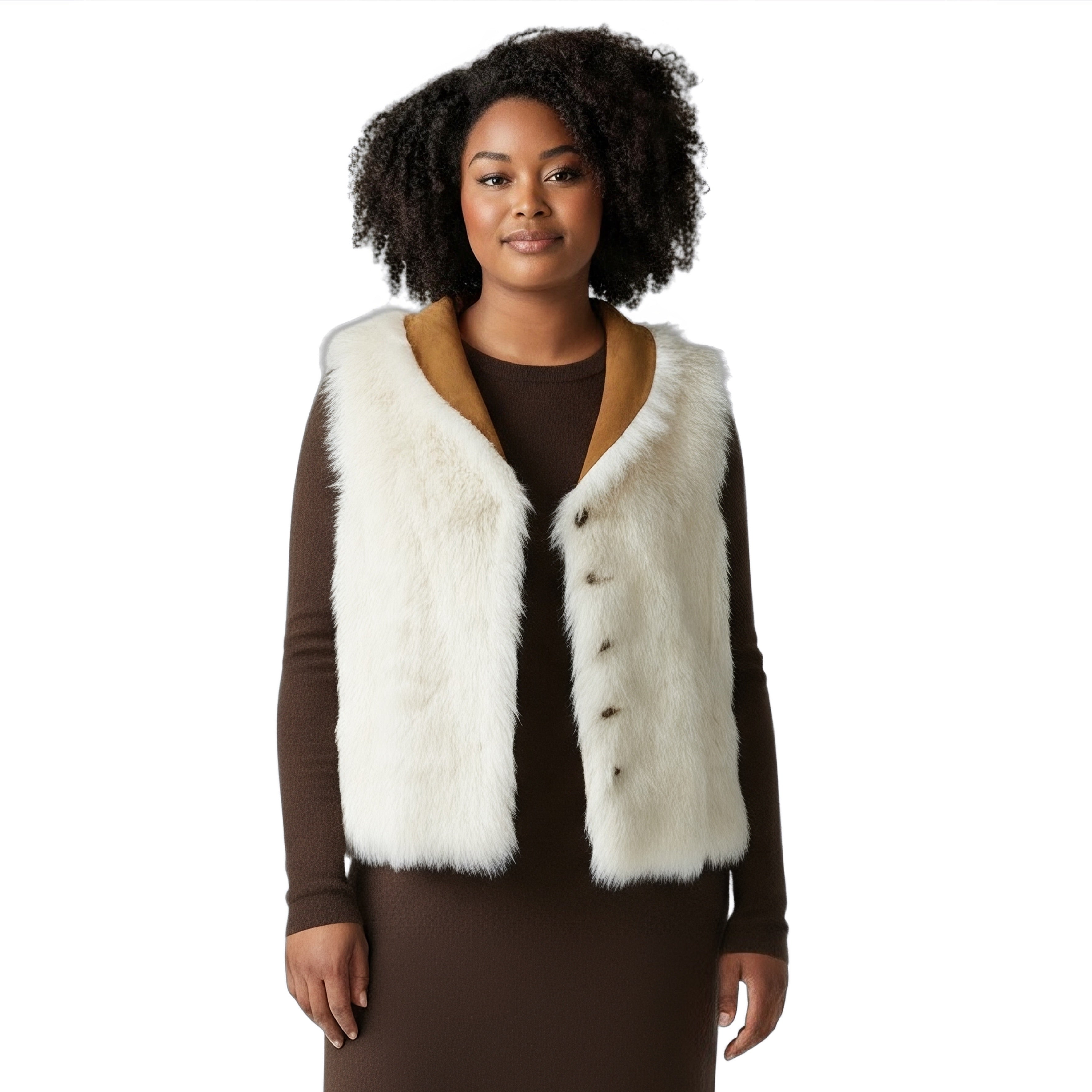 UGG Renee Toscana Shearling Chestnut Vest - Women's