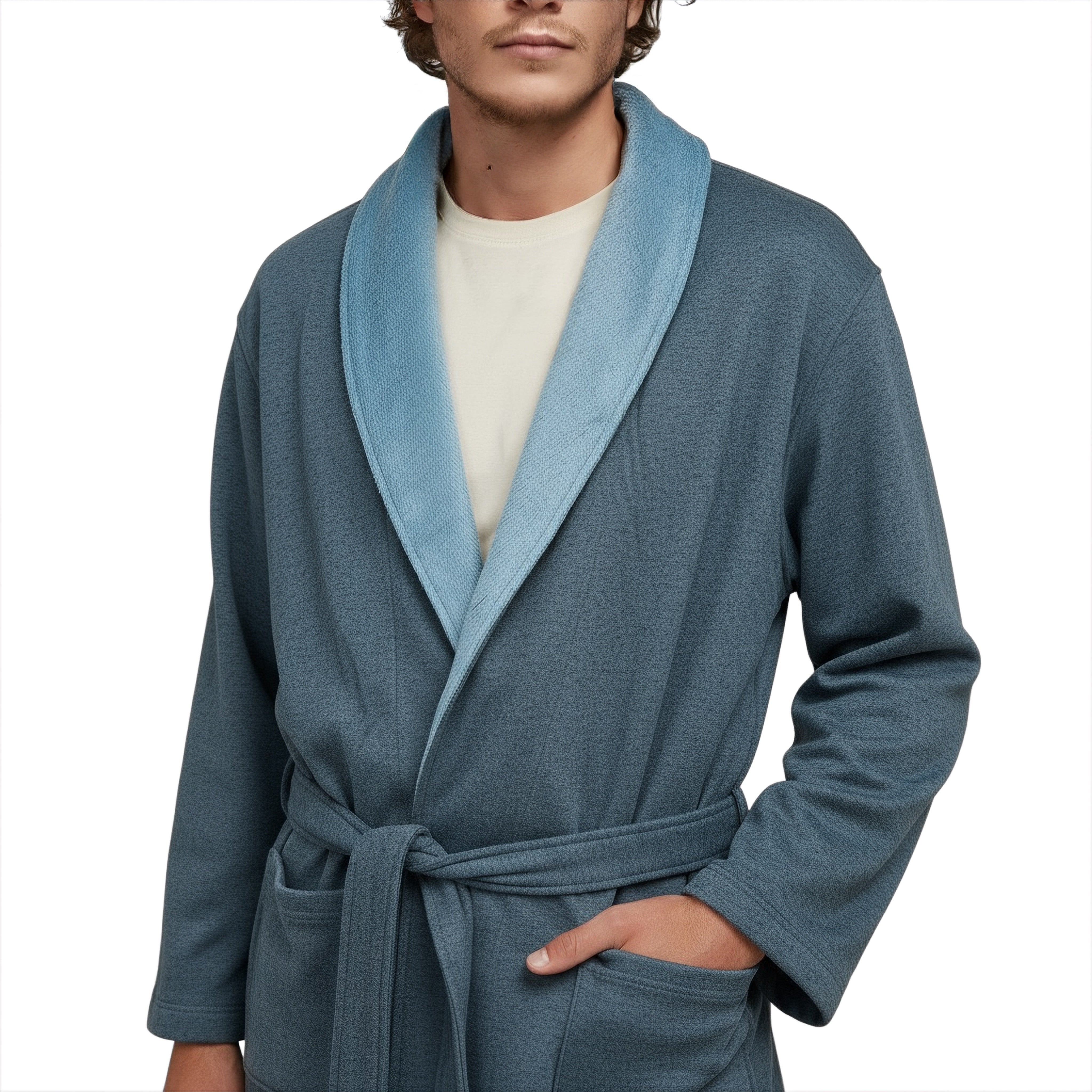 UGG Robinson Blue Heather Robe - Men's