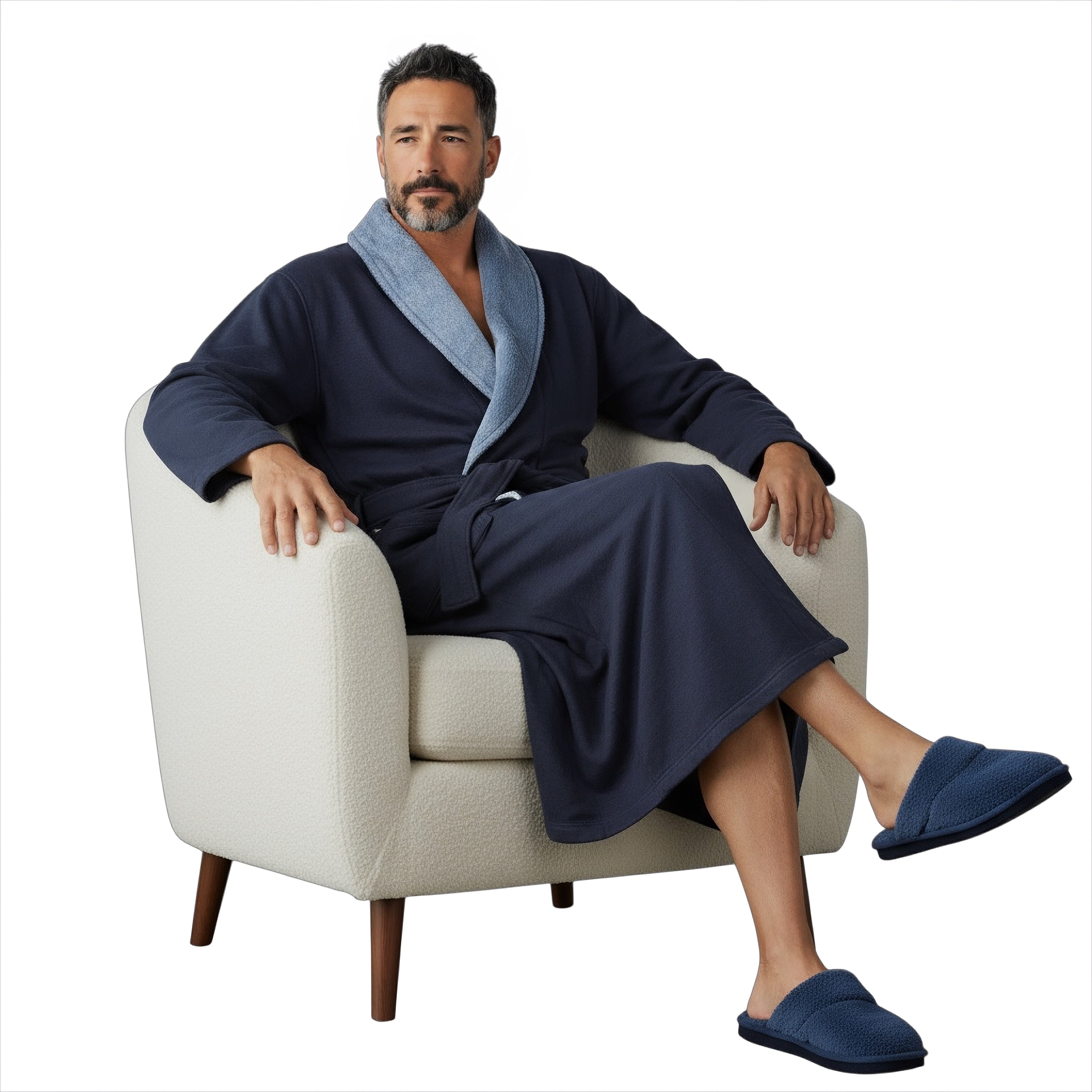 UGG Robinson Navy Heather Robe - Men's