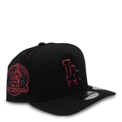 New Era Los Angeles Dodgers 50 Years in Los Angeles "Blackout Red" 9FIFTY A-Frame Adjustable Hat