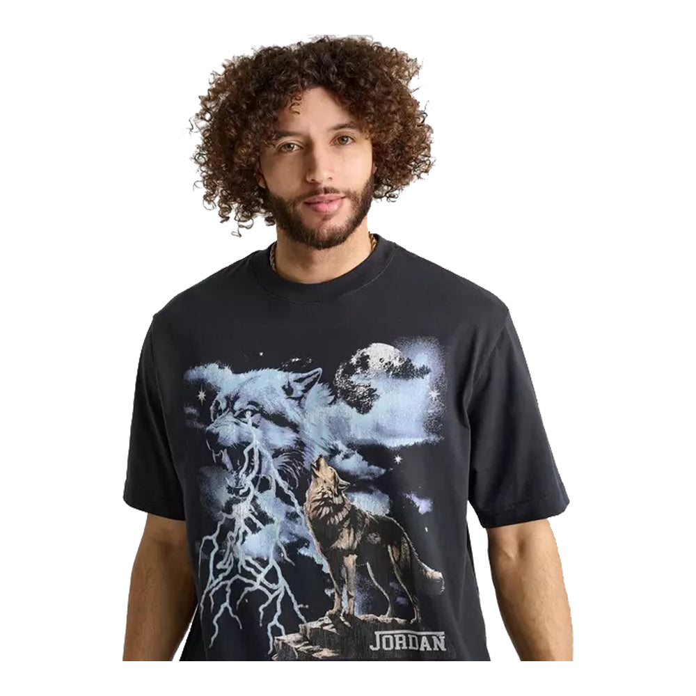 Men's Jordan Howl Graphic T-Shirt - Off Noir