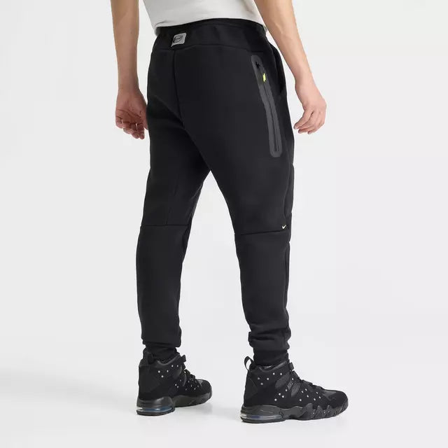 Men's Nike Tech Fleece Air Max Jogger Pants - Black/Neon Yellow