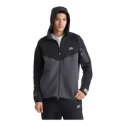Men's Nike Tech Fleece Windrunner Full-Zip/Air Max - Black & Dark Smoke Grey