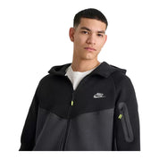 Men's Nike Tech Fleece Windrunner Full-Zip/Air Max - Black & Dark Smoke Grey
