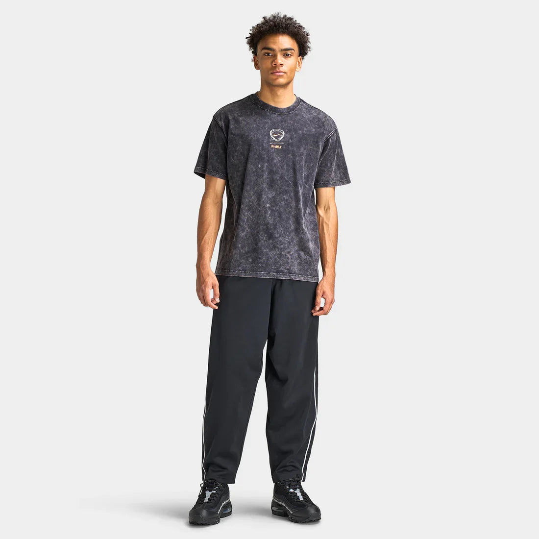 Men's Nike Sportswear Max90 No Mercy Graphic T-Shirt - Black/Bright Citrus