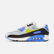 Men's Nike Air Max 90 Wave Pack Photon Dust/Photo Blue/Cyber/Light Smoke Grey/Black IU7543-025