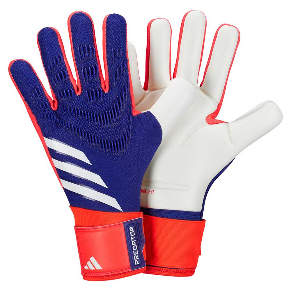 Men's Predator GL Com Goalkeeper Glove - Lucid Blue/Solar Red/White