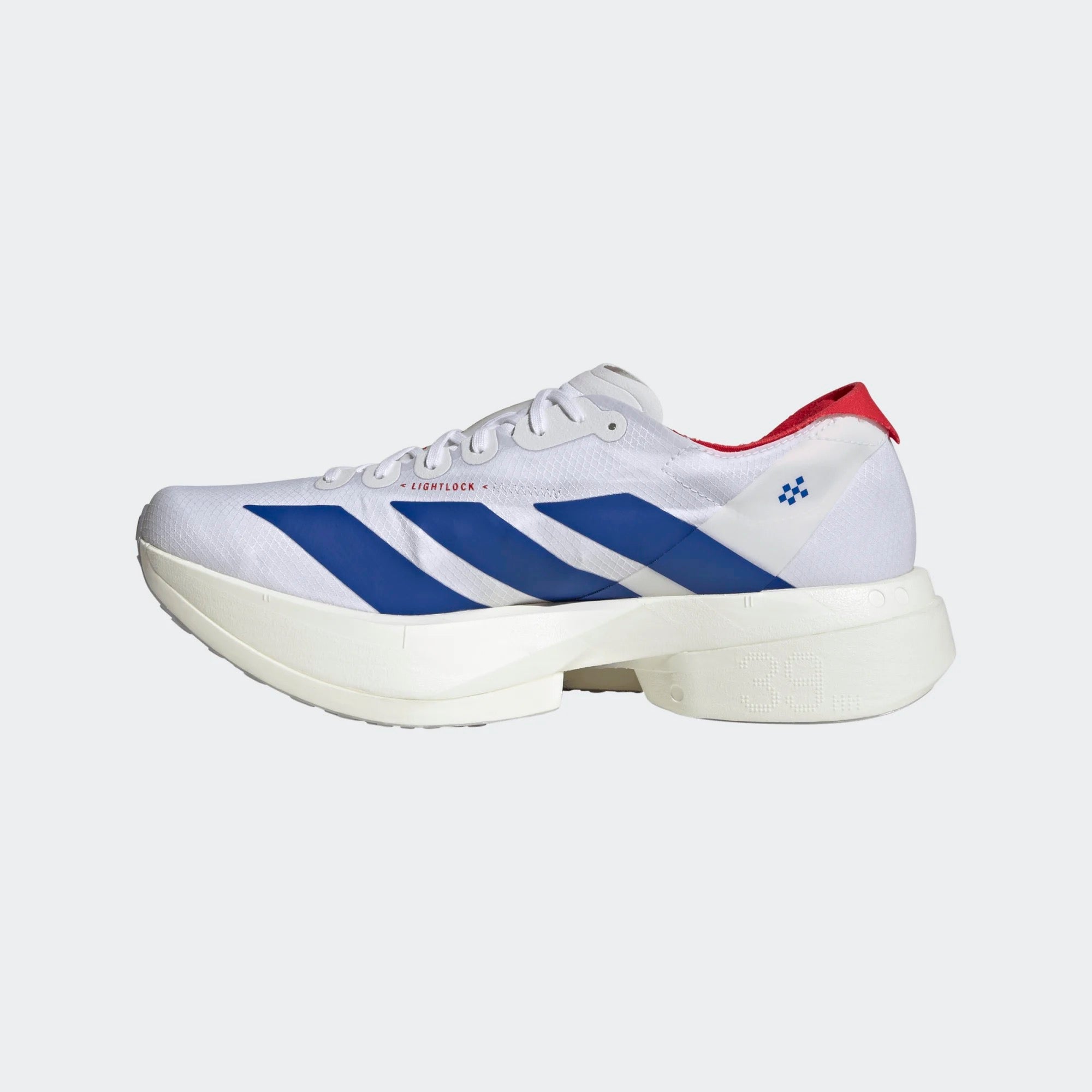 Men’s Adizero Adios Pro 4 (Cloud White / Royal Blue / Pure Ruby)