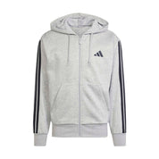 Essentials 3 Stripes Fleece FZ Hoody - Mens