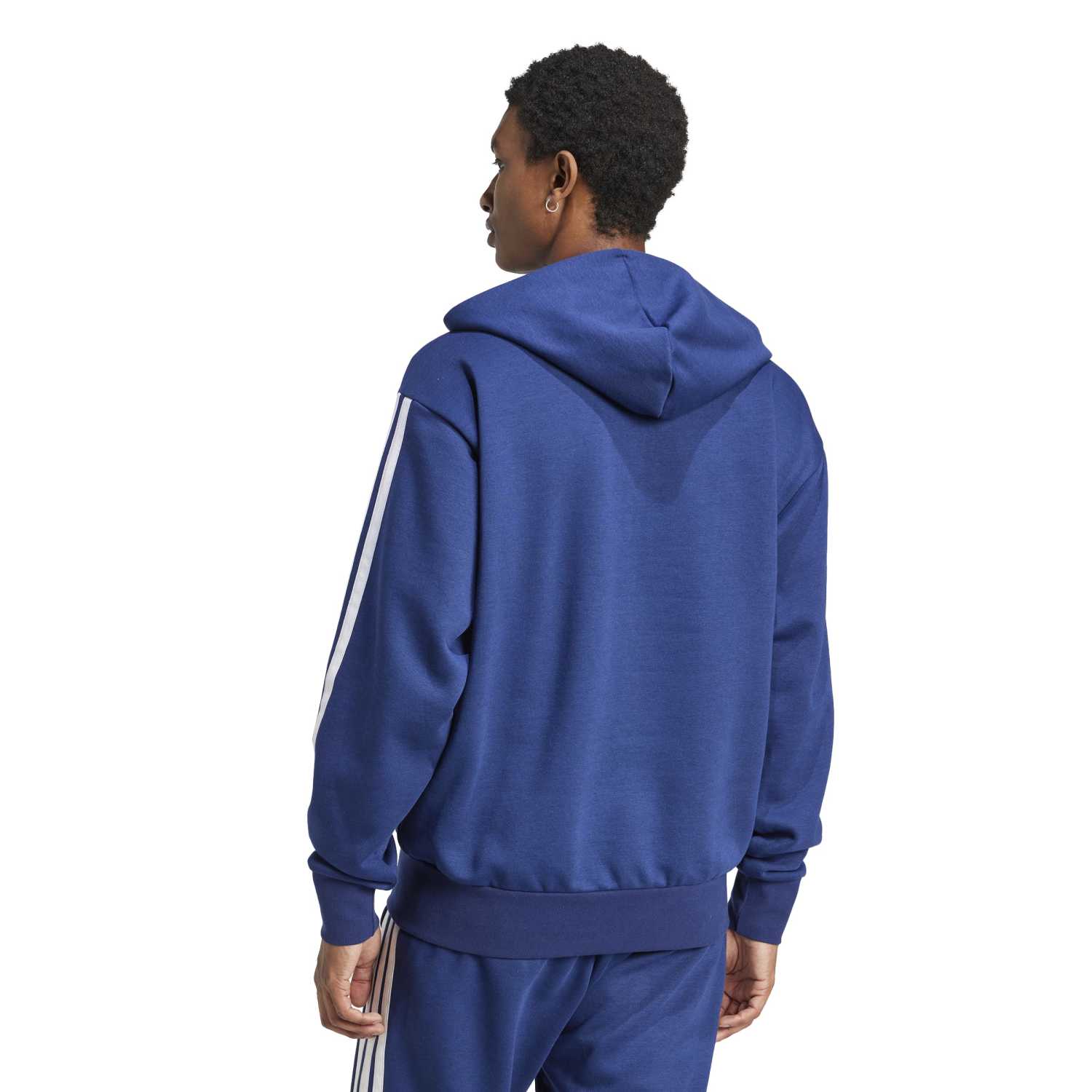 Essentials 3 Stripes Fleece FZ Hoody - Mens