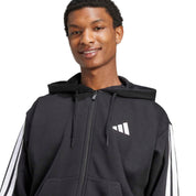 Essentials 3 Stripes Fleece FZ Hoody - Mens