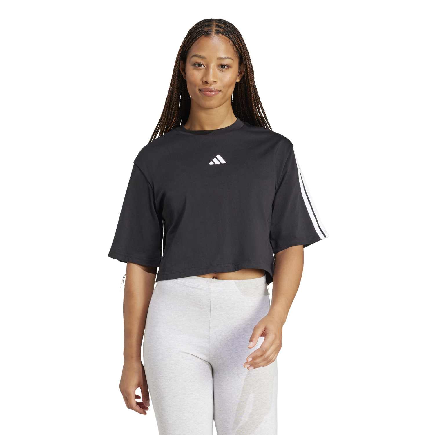 Essentials 3-Stripes Loose T-Shirt - Womens