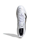 Predator League FG/MG Soccer Cleat - Cloud White/Core Black/Gold Metallic - Regular (D)