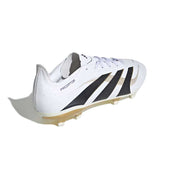 Predator League FG/MG Soccer Cleat - Cloud White/Core Black/Gold Metallic - Regular (D)