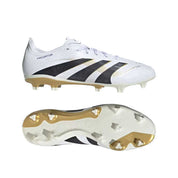 Predator League FG/MG Soccer Cleat - Cloud White/Core Black/Gold Metallic - Regular (D)