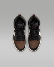 Little Kid's Air Jordan 1 Mid Black/Palomino/University Red/Phantom DQ8424-007