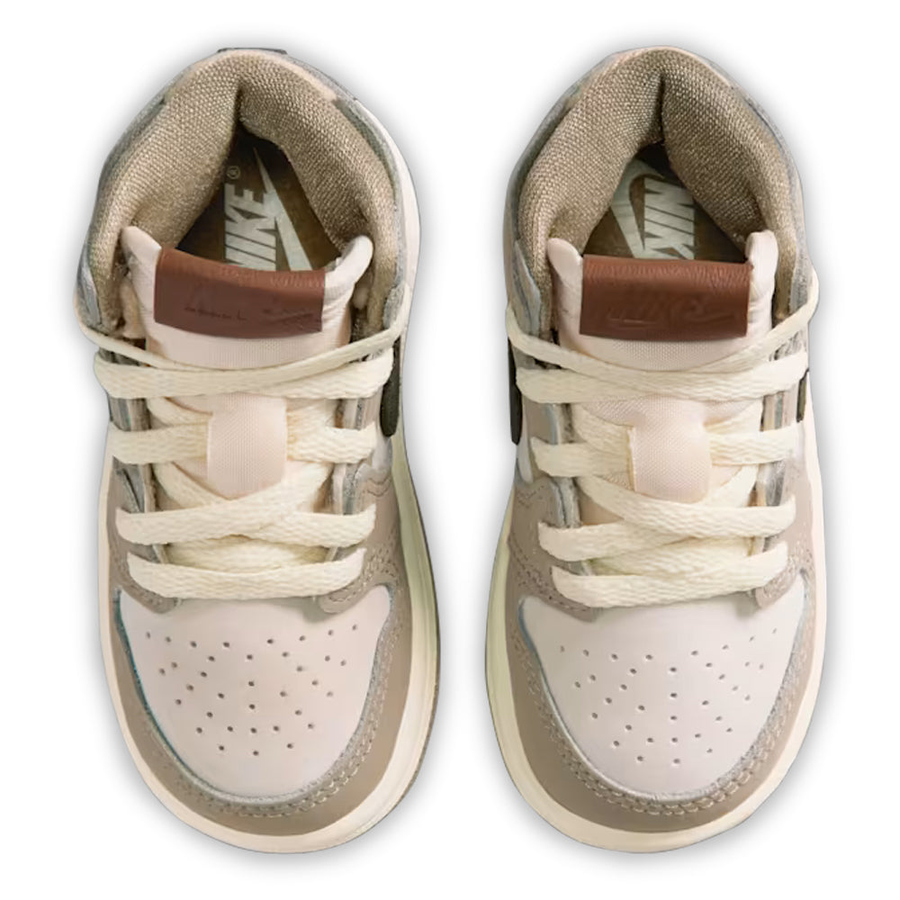 Air Jordan 1 Retro High OG - Khaki - Toddler Sneakers