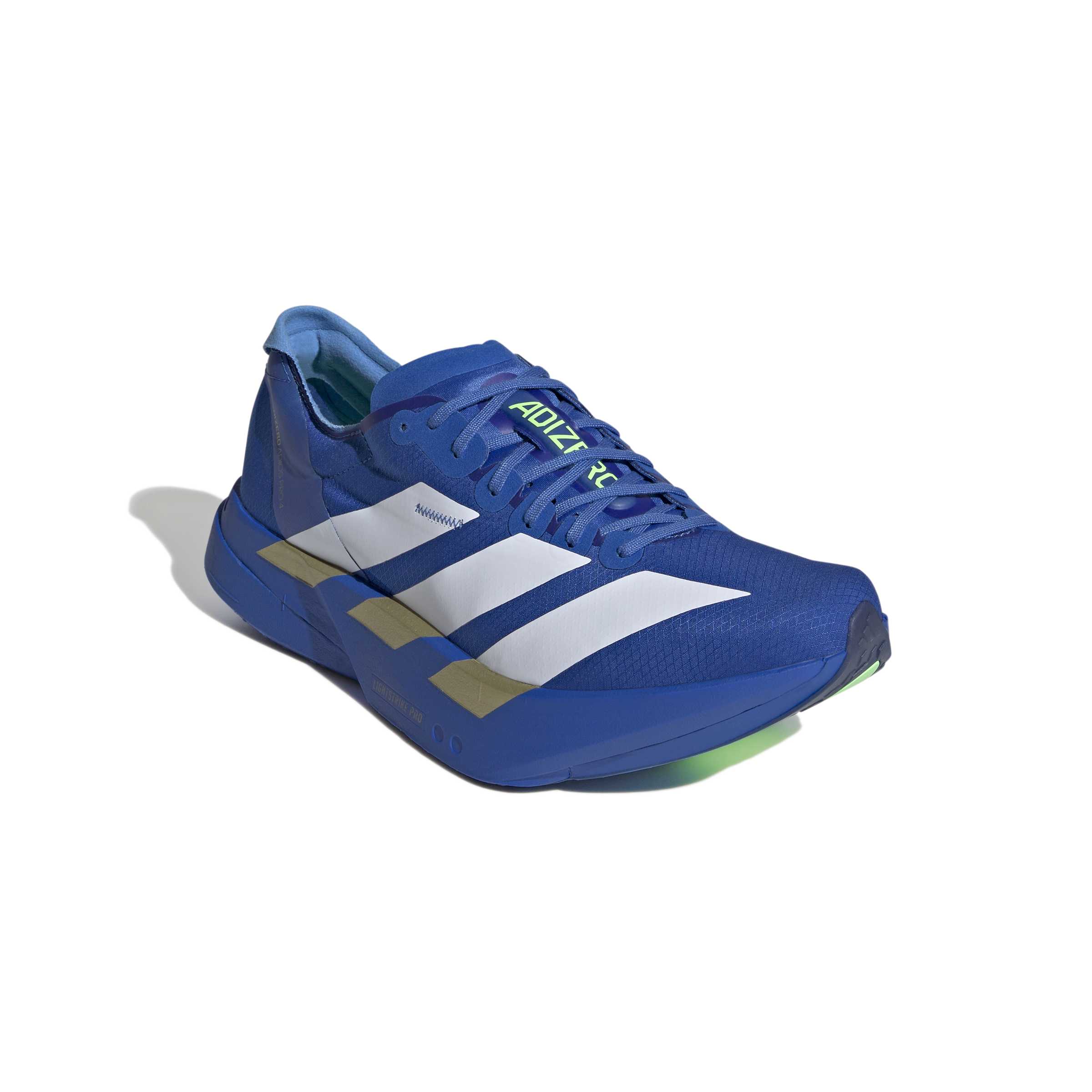 Men’s Adizero Adios Pro 4 (Blue/Cloud White/Lime Burst)