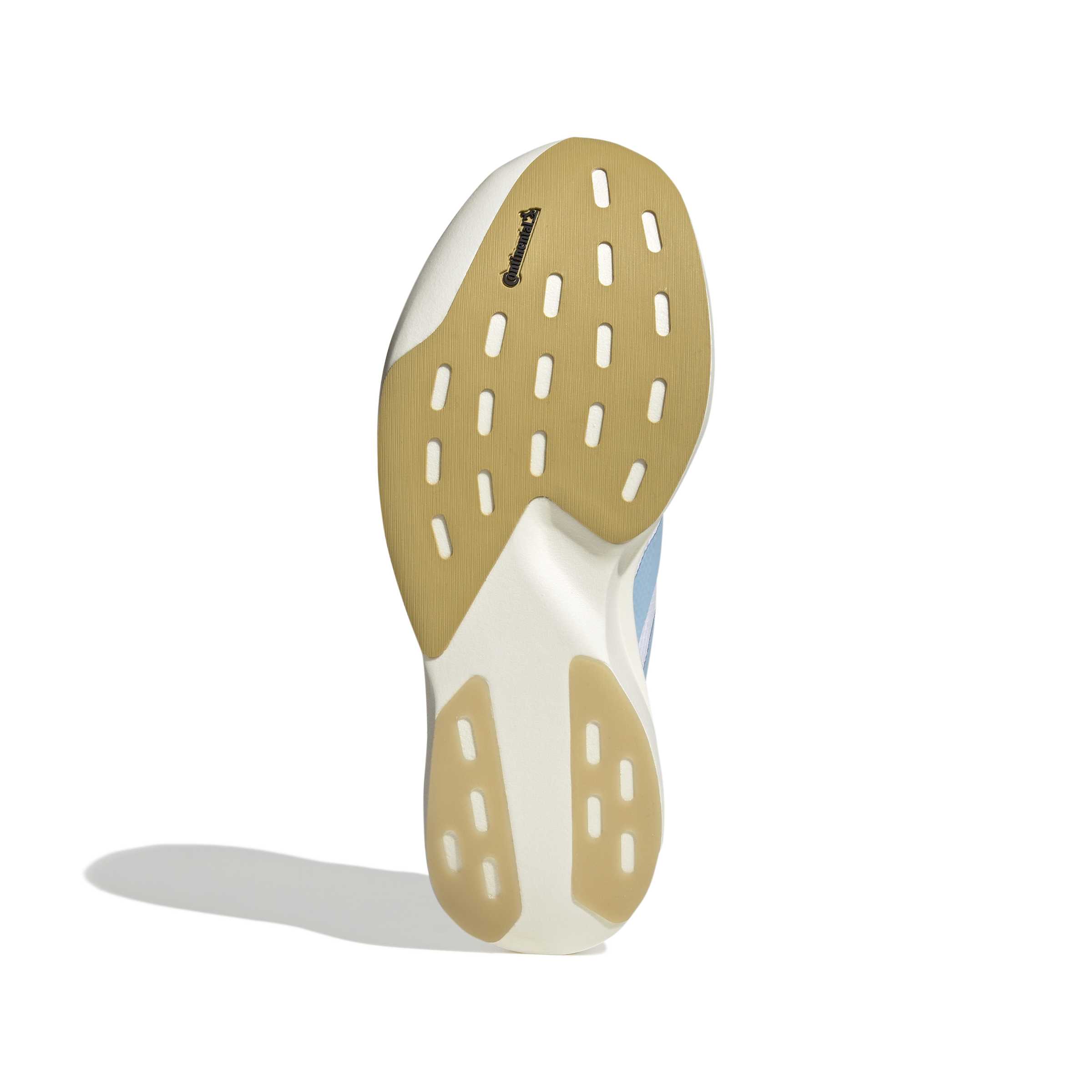 Men's Adizero EVO SL Woven (Cloud White/Clear Blue/Matte Gold)
