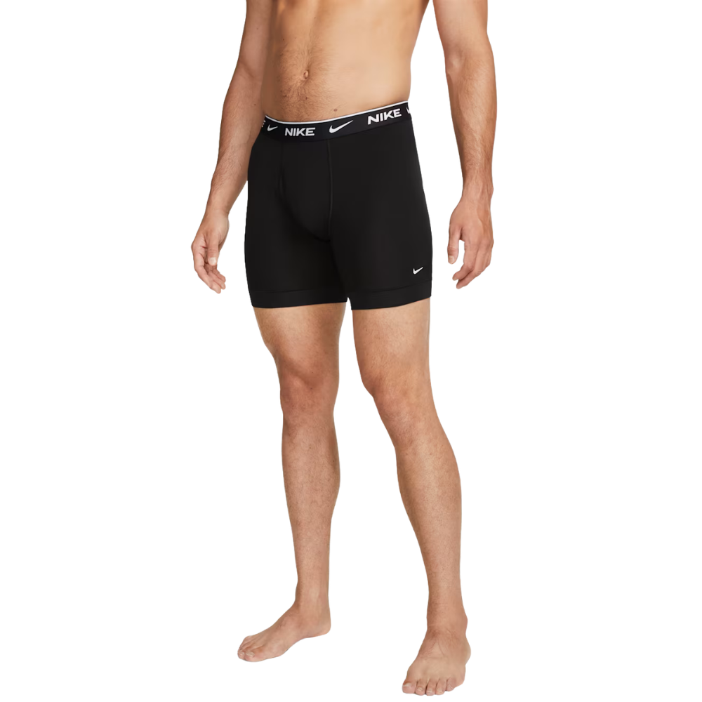 Men's Nike Dri-FIT Essential Cotton Stretch Boxer (3 Pack) - Black & White