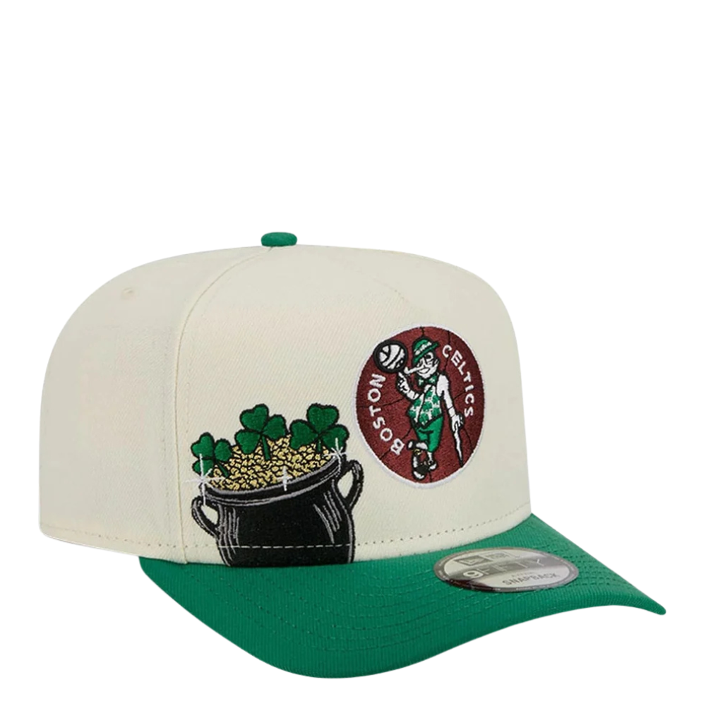 New Era Boston Celtics "Illustrated Mascot" 9FIFTY A-Frame Snapback Hat