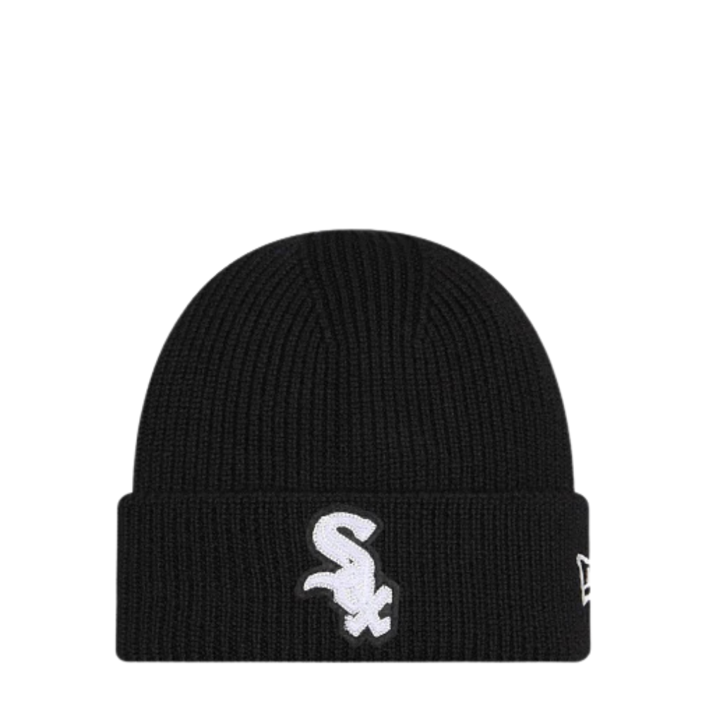 New Era Chicago White Sox Cashmere Black Cuff Knit Hat