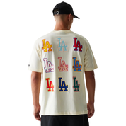 New Era Men's LA Dodgers MLB Life Graphic Cream T-Shirt