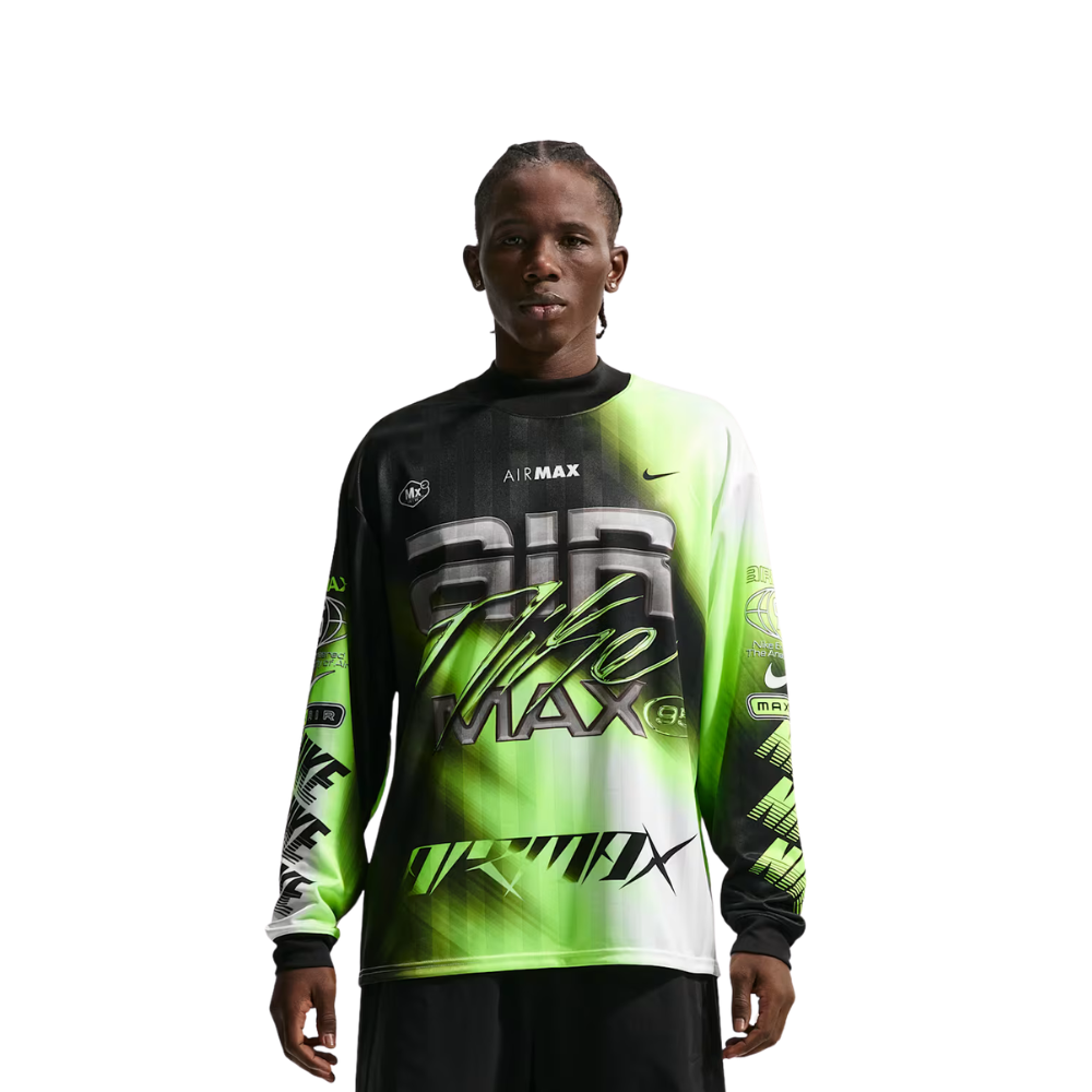 Men's Nike Culture of Football Dri-FIT Long-Sleeve Soccer Jersey - Volt/Black/White
